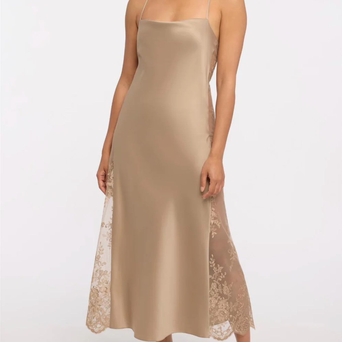 Rya Collection Darling Long Gown 219 in Latte-Anna Bella Fine Lingerie-Latte-XSmall-