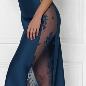 Rya Collection Darling Long Gown in Celestial Blue 219-Loungewear-Rya Collection-Celestial Blue-XSmall-Anna Bella Fine Lingerie, Reveal Your Most Gorgeous Self!
