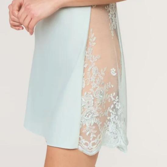 Rya Collection Darling Short Chemise 207 in Lagoon-Anna Bella Fine Lingerie-Lagoon-XSmall-