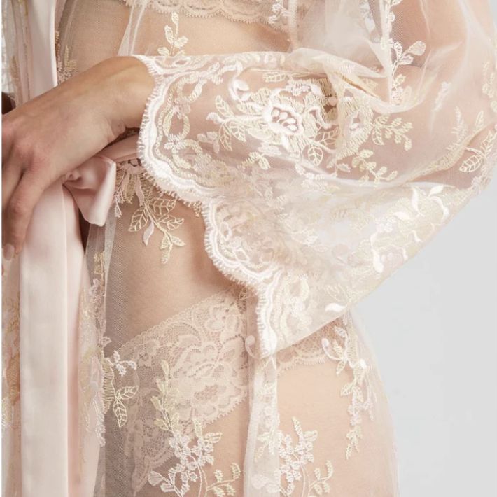 Rya Collection Darling Short Cover Up in Champagne 197-Robes-Rya Collection-Champagne-XSmall/Small-Anna Bella Fine Lingerie, Reveal Your Most Gorgeous Self!