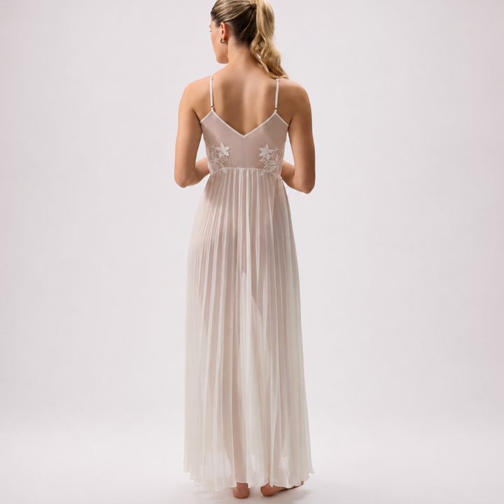 Rya Collection Delight Gown in Ivory 1024-Sleepwear-Rya Collection-Ivory-Small-Anna Bella Fine Lingerie, Reveal Your Most Gorgeous Self!
