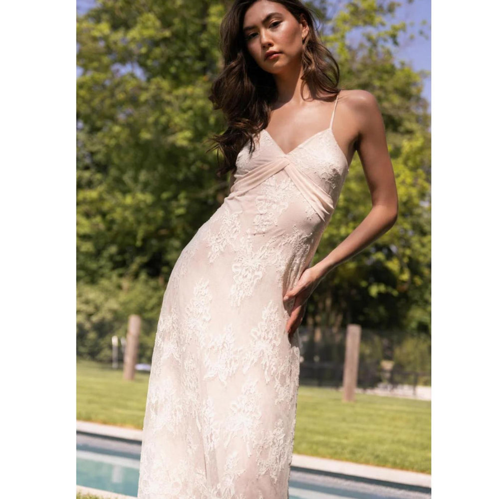 Rya Collection Giselle Gown in Blush 912-Loungewear-Rya Collection-Blush-Small-Anna Bella Fine Lingerie, Reveal Your Most Gorgeous Self!