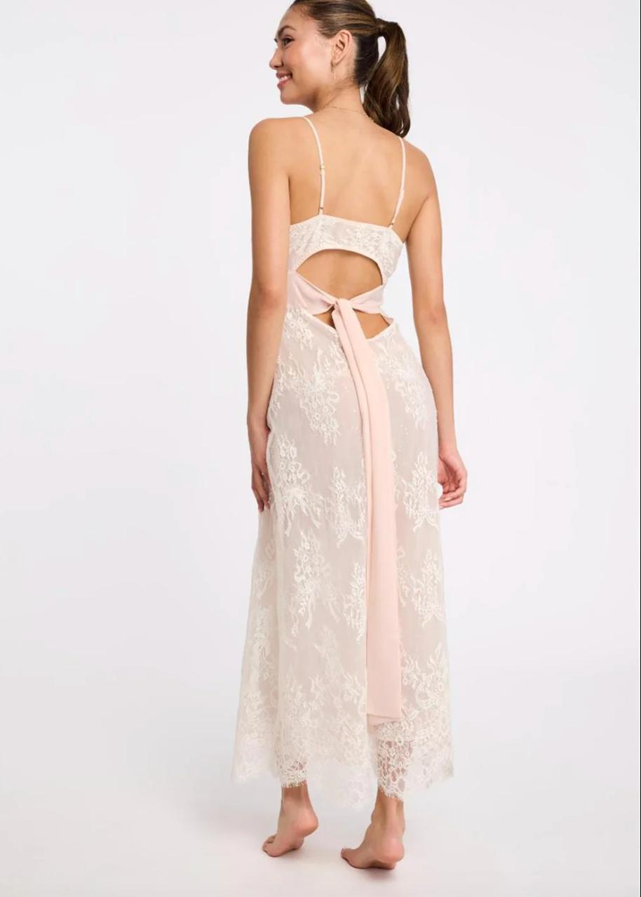 Rya Collection Giselle Gown in Blush 912-Loungewear-Rya Collection-Blush-Small-Anna Bella Fine Lingerie, Reveal Your Most Gorgeous Self!