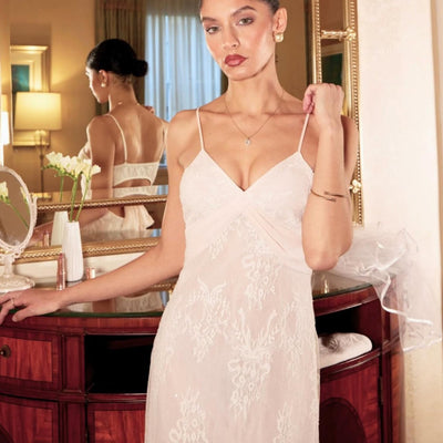 Rya Collection Giselle Gown in Blush 912-Loungewear-Rya Collection-Blush-Small-Anna Bella Fine Lingerie, Reveal Your Most Gorgeous Self!