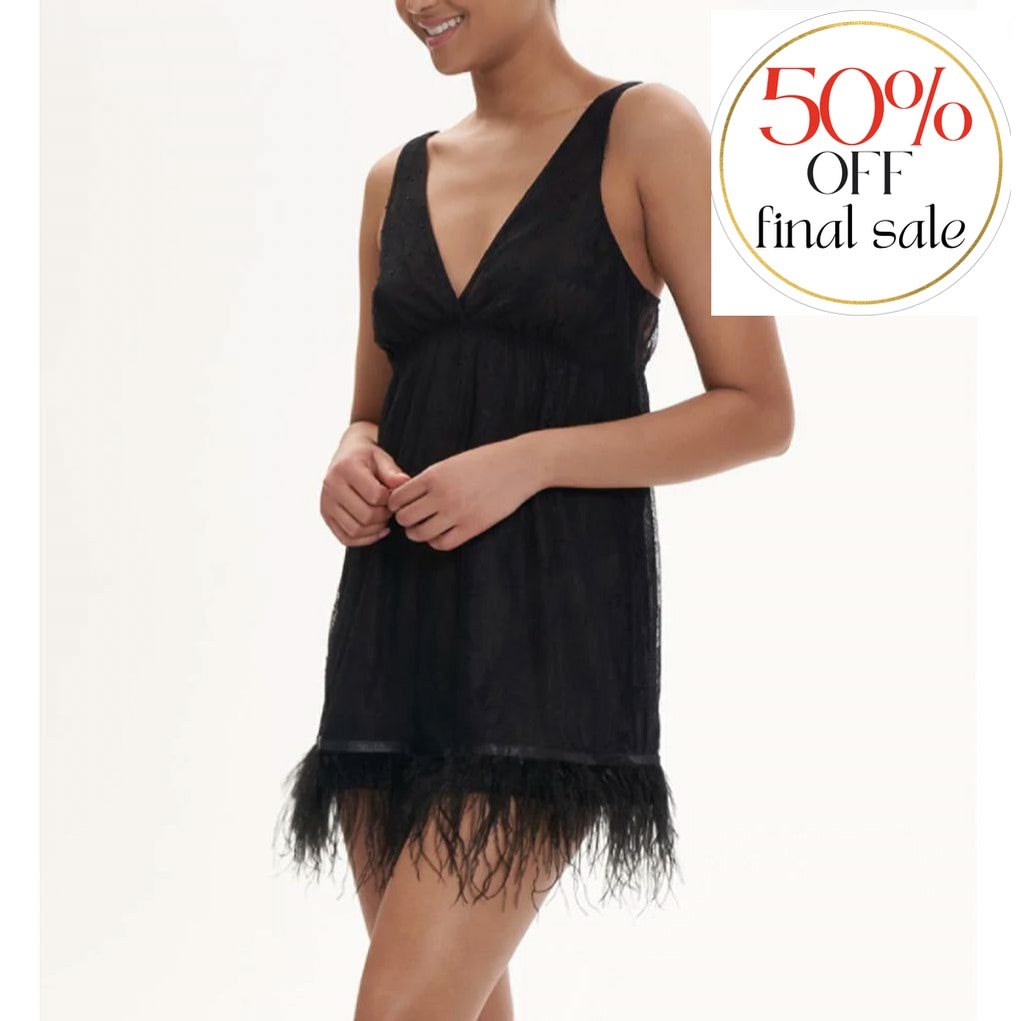 Rya Collection Jasmine Chemise 584 in Black-Loungewear-Rya Collection-Black-Small-Anna Bella Fine Lingerie, Reveal Your Most Gorgeous Self!