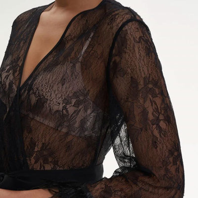 Rya Collection Jasmine Cover Up 585 in Black-Robes-Rya Collection-Black-XSmall/Small-Anna Bella Fine Lingerie, Reveal Your Most Gorgeous Self!