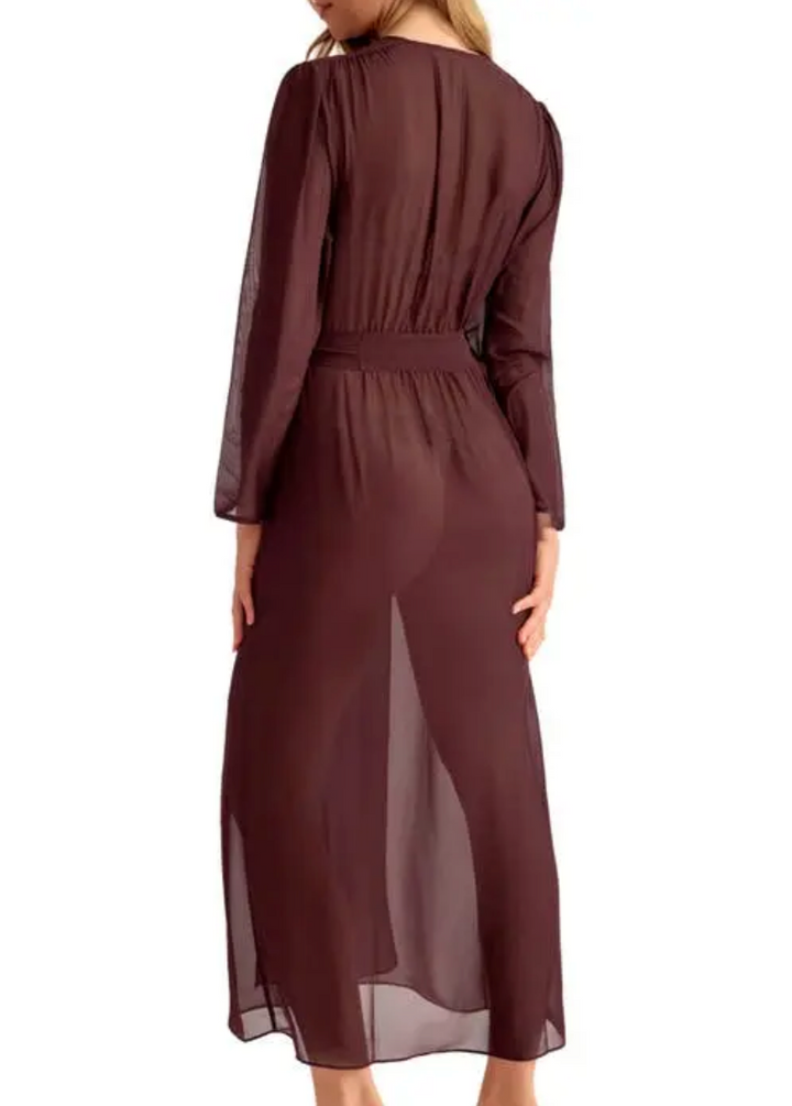 Rya Collection Lovely Robe 1125 in Truffle-Robes-Rya Collection-Truffle-XSmall/Small-Anna Bella Fine Lingerie, Reveal Your Most Gorgeous Self!