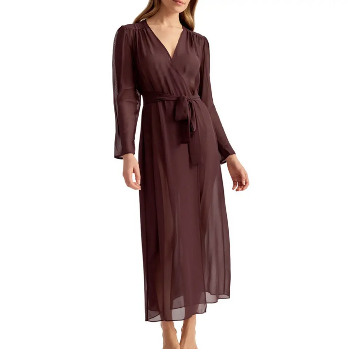 Rya Collection Lovely Robe 1125 in Truffle-Robes-Rya Collection-Truffle-XSmall/Small-Anna Bella Fine Lingerie, Reveal Your Most Gorgeous Self!