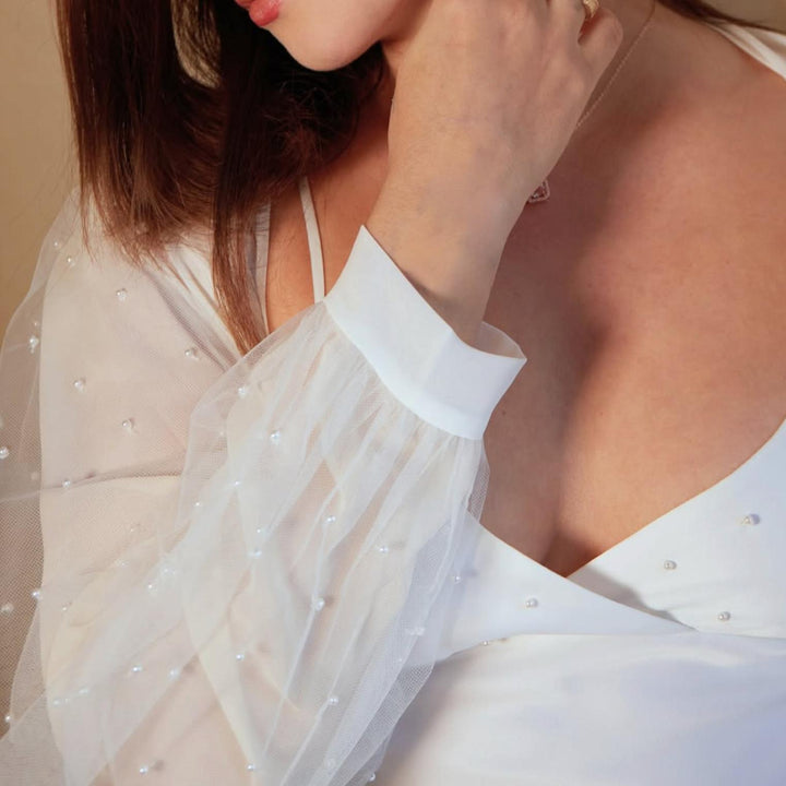 Rya Collection Pearl Chemise 973 in Ivory-Loungewear-Rya Collection-Ivory-Small-Anna Bella Fine Lingerie, Reveal Your Most Gorgeous Self!