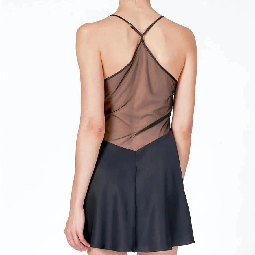 Rya Collection Rosey Chemise 536-Loungewear-Rya Collection-Black-XSmall-Anna Bella Fine Lingerie, Reveal Your Most Gorgeous Self!