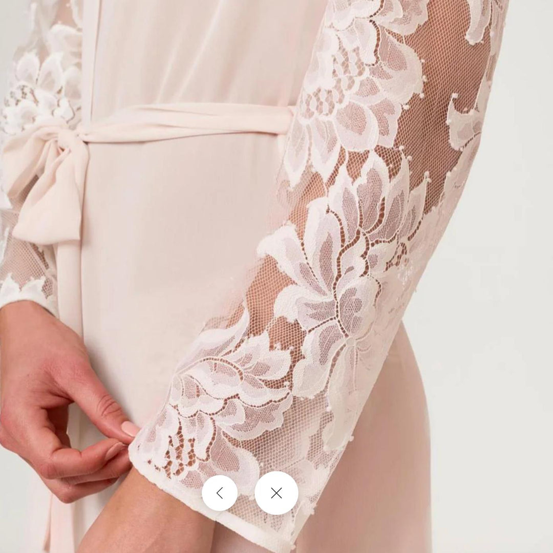 Rya Collection Royale Robe 1081 in Blush-Robes-Rya Collection-Blush-XSmall/Small-Anna Bella Fine Lingerie, Reveal Your Most Gorgeous Self!