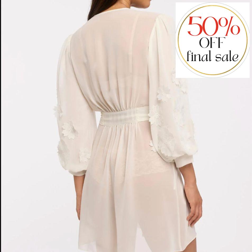 Rya Collection St. Tropez Cover Up 844-Robes-Rya Collection-Ivory-XSmall/Small-Anna Bella Fine Lingerie, Reveal Your Most Gorgeous Self!