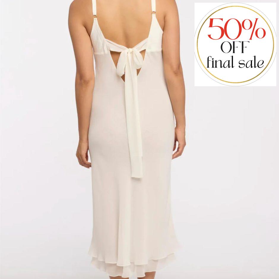 Rya Collection St. Tropez Gown 841-Loungewear-Rya Collection-Ivory-Small-Anna Bella Fine Lingerie, Reveal Your Most Gorgeous Self!