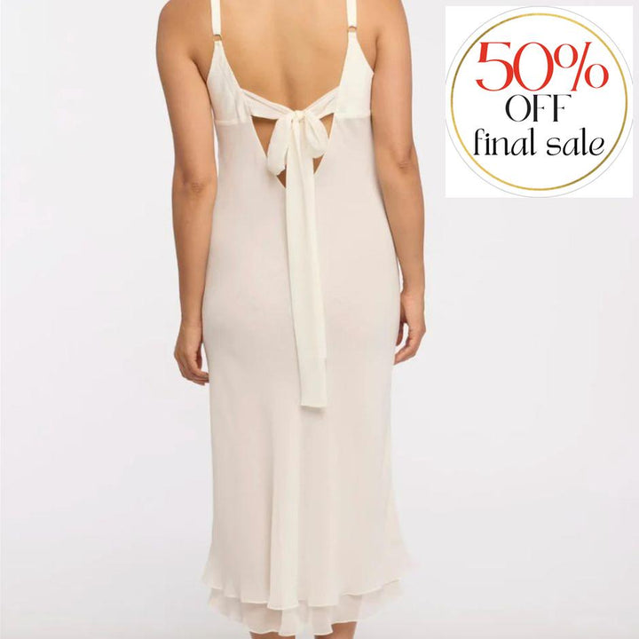 Rya Collection St. Tropez Gown 841-Loungewear-Rya Collection-Ivory-Small-Anna Bella Fine Lingerie, Reveal Your Most Gorgeous Self!