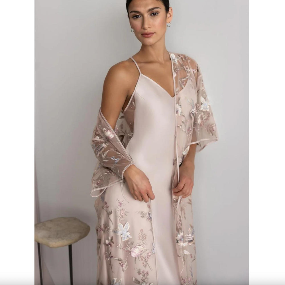 Rya Collection Stunning Gown 308-Loungewear-Rya Collection-Sepia Rose-Small-Anna Bella Fine Lingerie, Reveal Your Most Gorgeous Self!