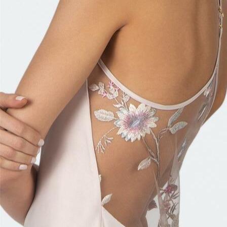 Rya Collection Stunning Gown 308-Anna Bella Fine Lingerie-Sepia Rose-Small-
