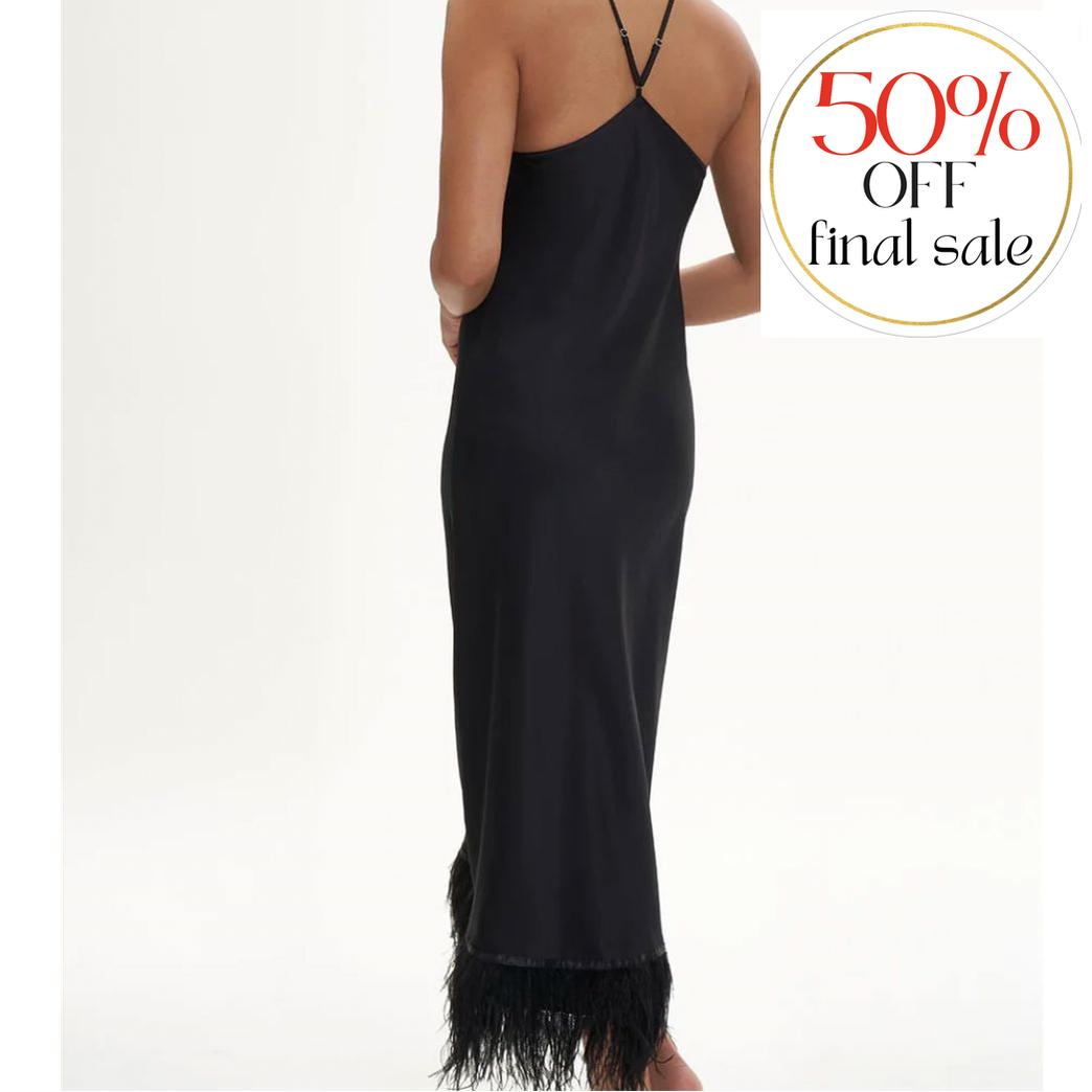 Rya Collection Swan Gown 617 in Black-Loungewear-Rya Collection-Black-Small-Anna Bella Fine Lingerie, Reveal Your Most Gorgeous Self!