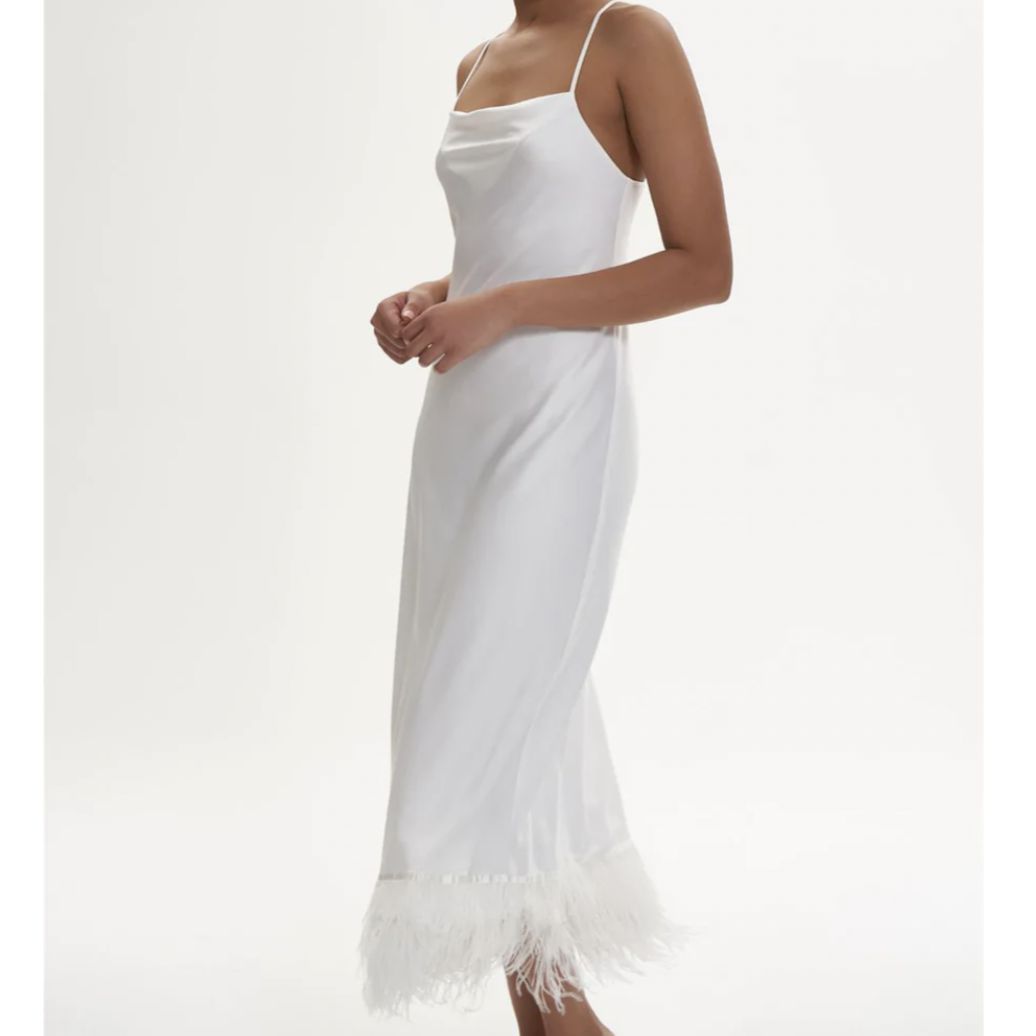 Rya Collection Swan Gown 617 in Ivory-Loungewear-Rya Collection-Ivory-Small-Anna Bella Fine Lingerie, Reveal Your Most Gorgeous Self!