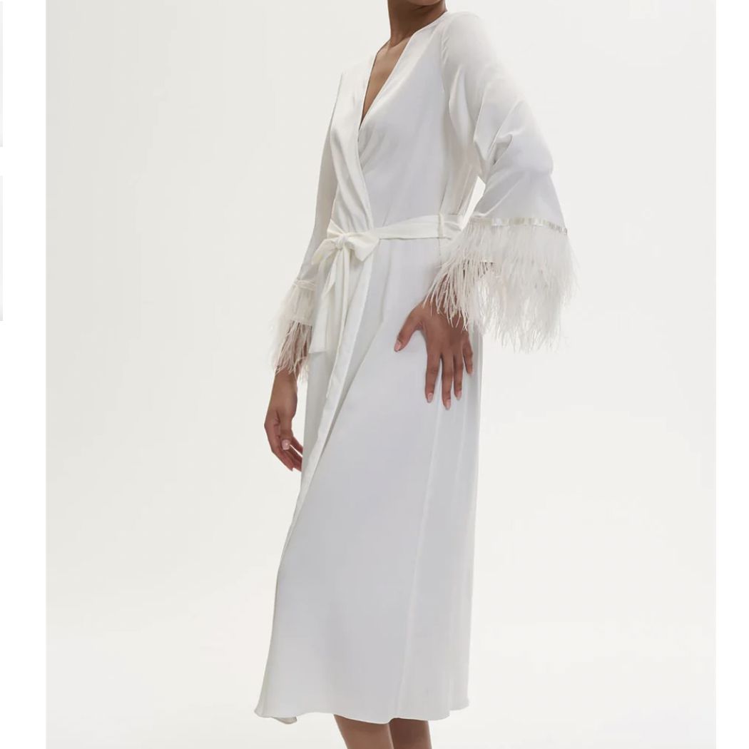 Rya Collection Swan Robe 570 in Ivory-Robes-Rya Collection-Ivory-XSmall/Small-Anna Bella Fine Lingerie, Reveal Your Most Gorgeous Self!