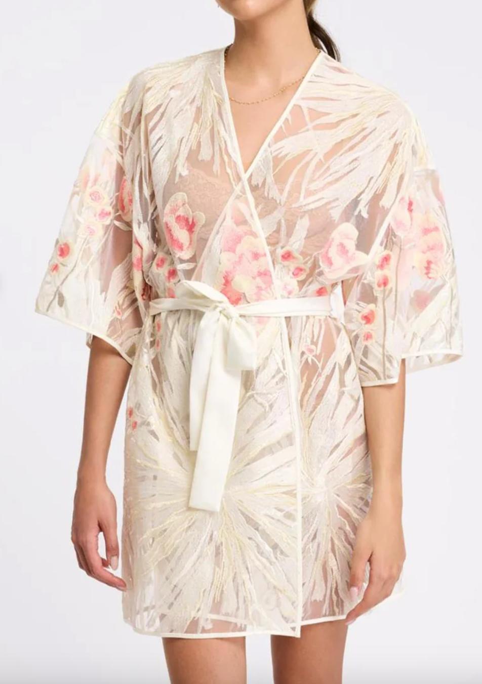 Rya Collection Tamara Cover Up in Ivory Mix 923-Robes-Rya Collection-Ivory Mix-XSmall/Small-Anna Bella Fine Lingerie, Reveal Your Most Gorgeous Self!
