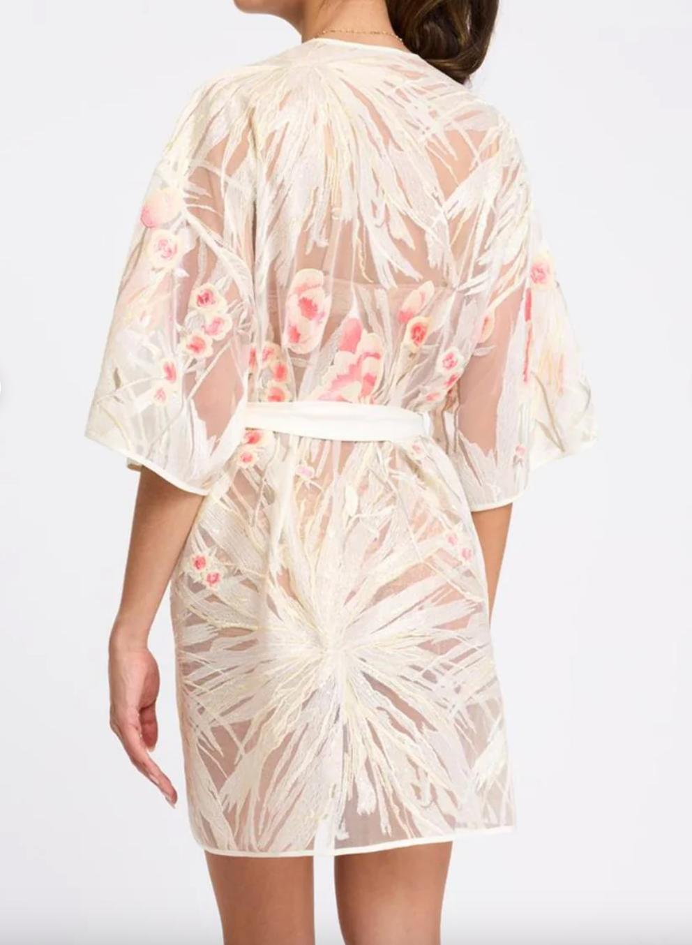 Rya Collection Tamara Cover Up in Ivory Mix 923-Robes-Rya Collection-Ivory Mix-XSmall/Small-Anna Bella Fine Lingerie, Reveal Your Most Gorgeous Self!