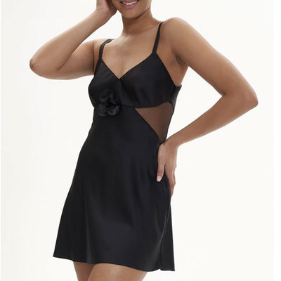 Rya Collection Tania Chemise in Black 591-Anna Bella Fine Lingerie-Black-XSmall-