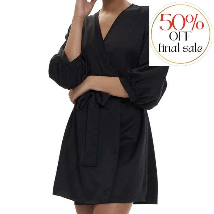 Rya Collection Tania Coverup in Black 593-Robes-Rya Collection-Black-XSmall/Small-Anna Bella Fine Lingerie, Reveal Your Most Gorgeous Self!