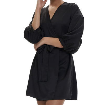 Rya Collection Tania Coverup in Black 593-Anna Bella Fine Lingerie-Black-XSmall/Small-