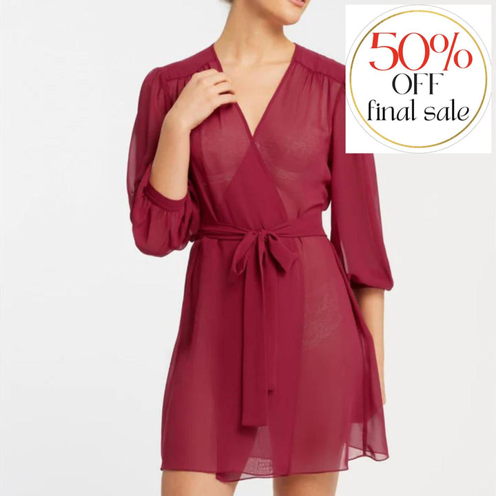 Rya Collection True Love Cover Up 706-Robes-Rya Collection-Sangria-XSmall/Small-Anna Bella Fine Lingerie, Reveal Your Most Gorgeous Self!