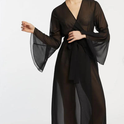 Rya Collection Venus Robe 866 in Black-Robes-Rya Collection-Black-XSmall/Small-Anna Bella Fine Lingerie, Reveal Your Most Gorgeous Self!