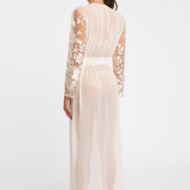 Rya Collection Vija Robe 975 in Ivory-Robes-Rya Collection-Ivory-XSmall/Small-Anna Bella Fine Lingerie, Reveal Your Most Gorgeous Self!