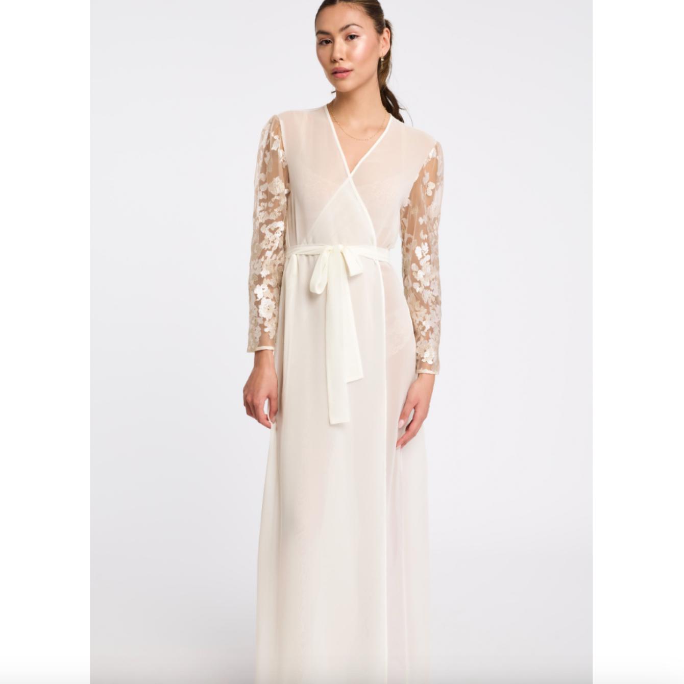 Rya Collection Vija Robe 975 in Ivory-Robes-Rya Collection-Ivory-XSmall/Small-Anna Bella Fine Lingerie, Reveal Your Most Gorgeous Self!