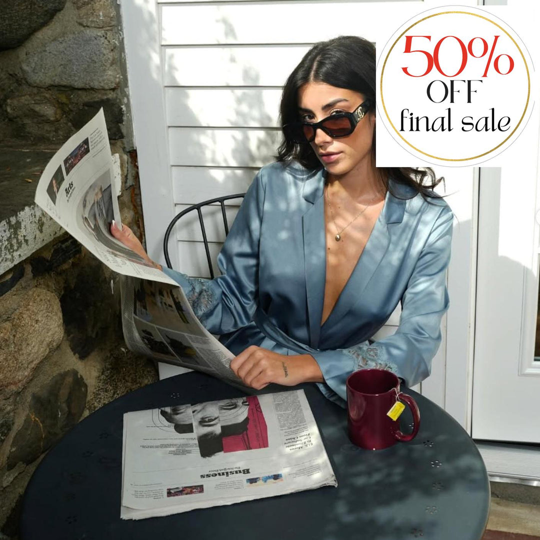 Rya Collection Zinnia Pj Set 880-Loungewear-Rya Collection-Chateau Blue-XSmall-Anna Bella Fine Lingerie, Reveal Your Most Gorgeous Self!