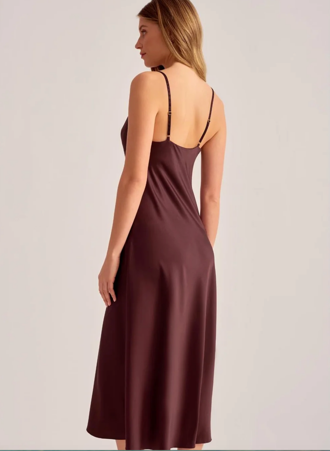 Rya Mirage Gown in Truffle 1183-Sleepwear-Rya Collection-Truffle-XSmall-Anna Bella Fine Lingerie, Reveal Your Most Gorgeous Self!