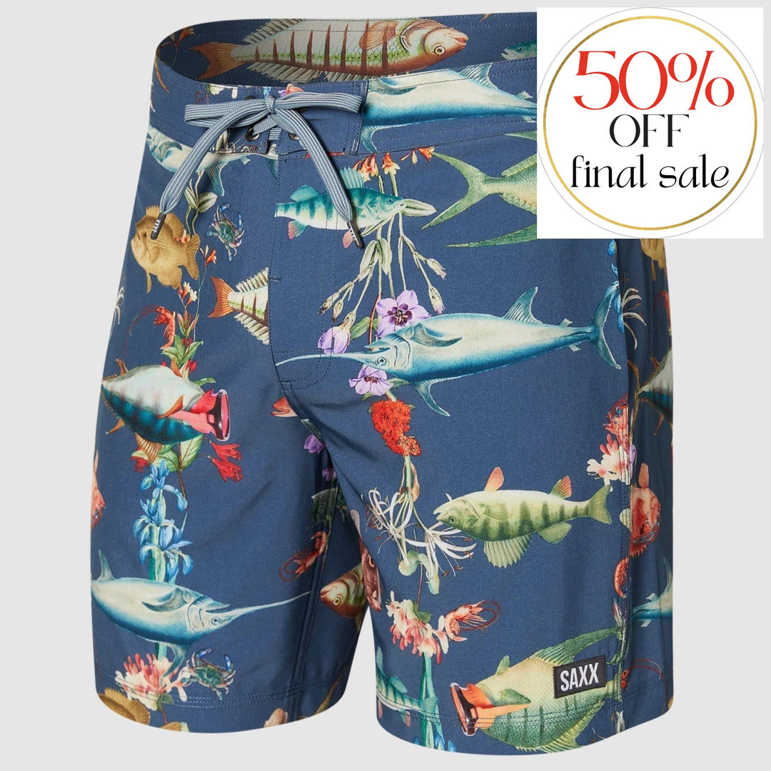 SAXX Betawave Men's 17" Swim Short in Deep Dive-Mens-SAXX-Deep Dive-30-Anna Bella Fine Lingerie, Reveal Your Most Gorgeous Self!