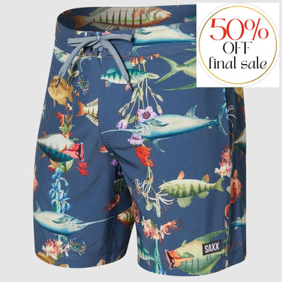 SAXX Betawave Men's 17" Swim Short in Deep Dive-Mens-SAXX-Deep Dive-30-Anna Bella Fine Lingerie, Reveal Your Most Gorgeous Self!