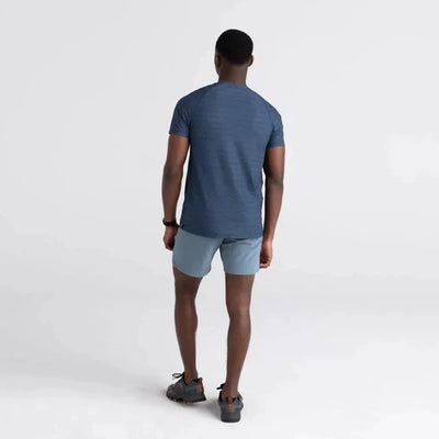 SAXX Drop Temp Cooling Mesh Short Sleeve Crew SXSC09-Mens-SAXX-Dark Denim-Small-Anna Bella Fine Lingerie, Reveal Your Most Gorgeous Self!