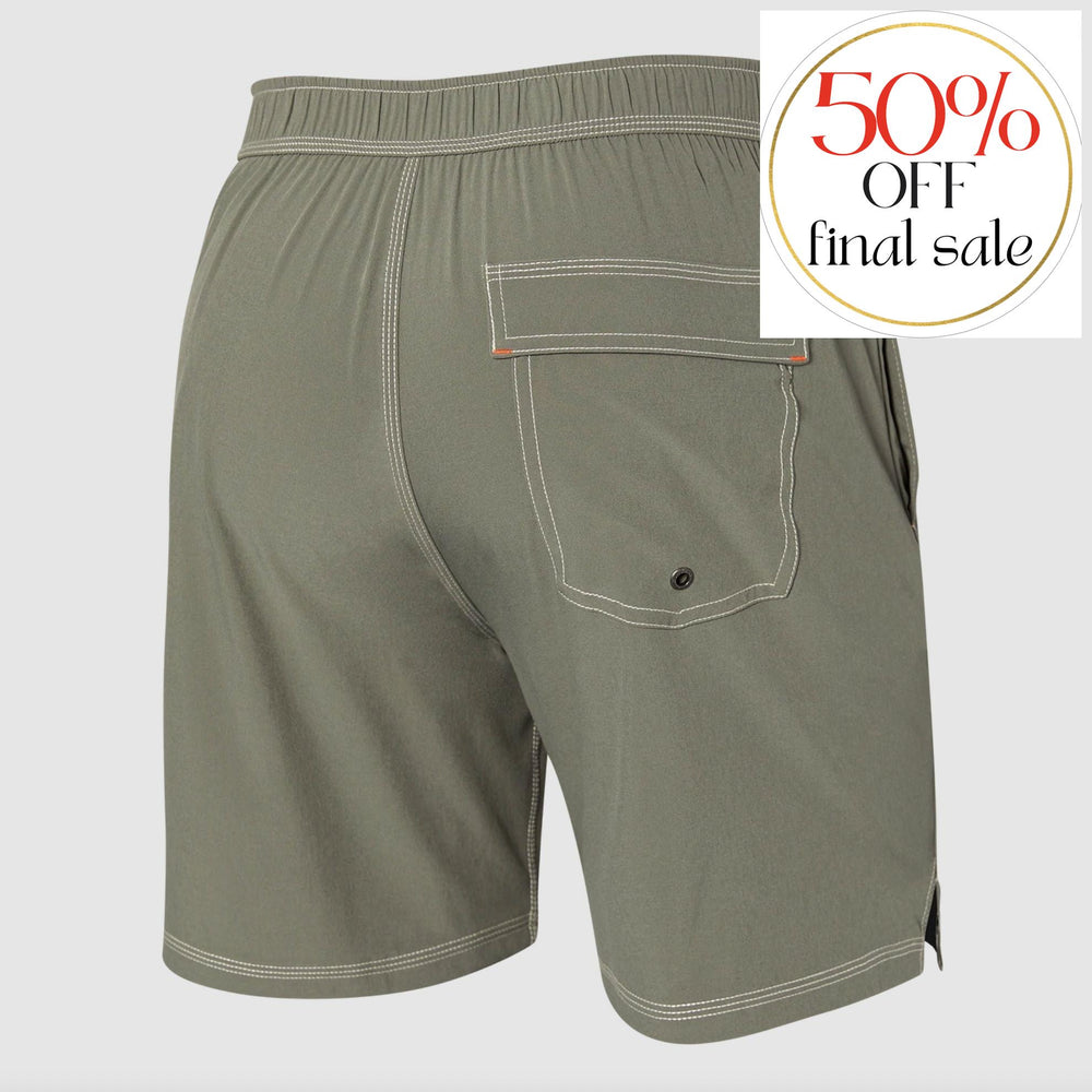 SAXX Oh Buoy Men's 7" Swim Trunks in Cargo Grey-Mens-SAXX-Cargo Grey-Small-Anna Bella Fine Lingerie, Reveal Your Most Gorgeous Self!