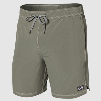 SAXX Oh Buoy Men's 7" Swim Trunks in Cargo Grey-Anna Bella Fine Lingerie-Cargo Grey-Small-