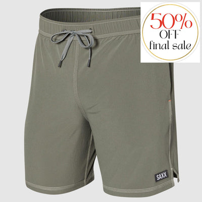 SAXX Oh Buoy Men's 7" Swim Trunks in Cargo Grey-Mens-SAXX-Cargo Grey-Small-Anna Bella Fine Lingerie, Reveal Your Most Gorgeous Self!
