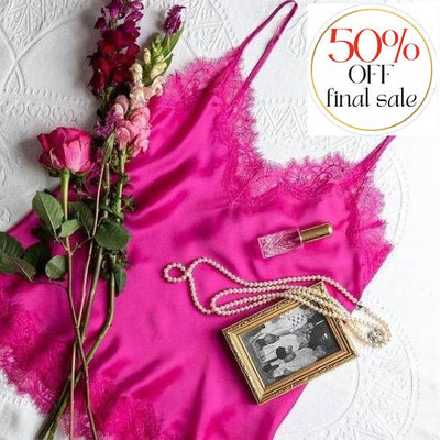 Sainted Sisters Scarlet Silk Cami L31002-Anna Bella Fine Lingerie-Fuschia-Large-