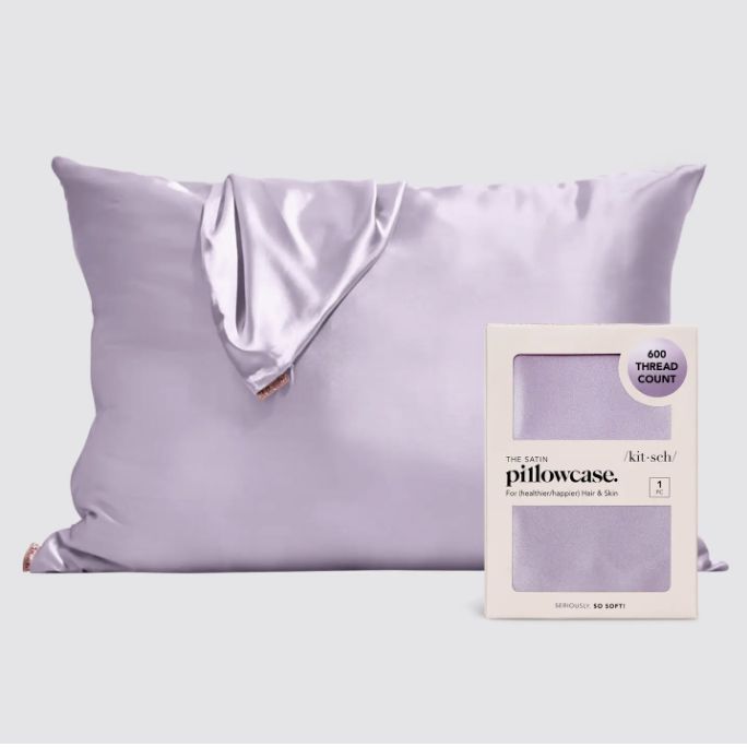 Satin Pillowcase in Lavender-Anna Bella Fine Lingerie-