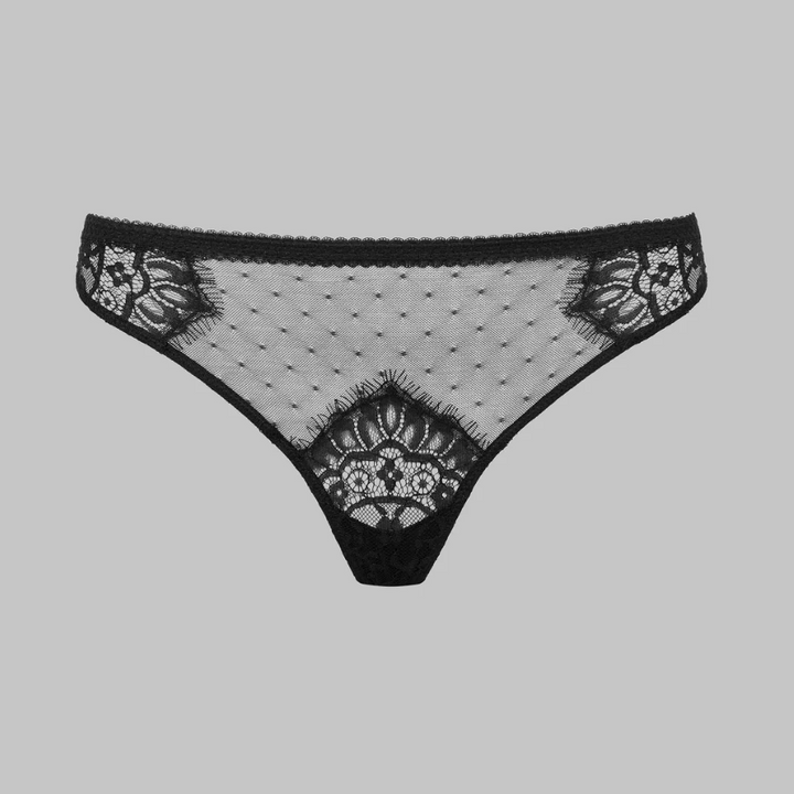 Scandale Inspiration Divine Cheeky Panty 565660-Panties-Scandale-Black-XSmall-Anna Bella Fine Lingerie, Reveal Your Most Gorgeous Self!