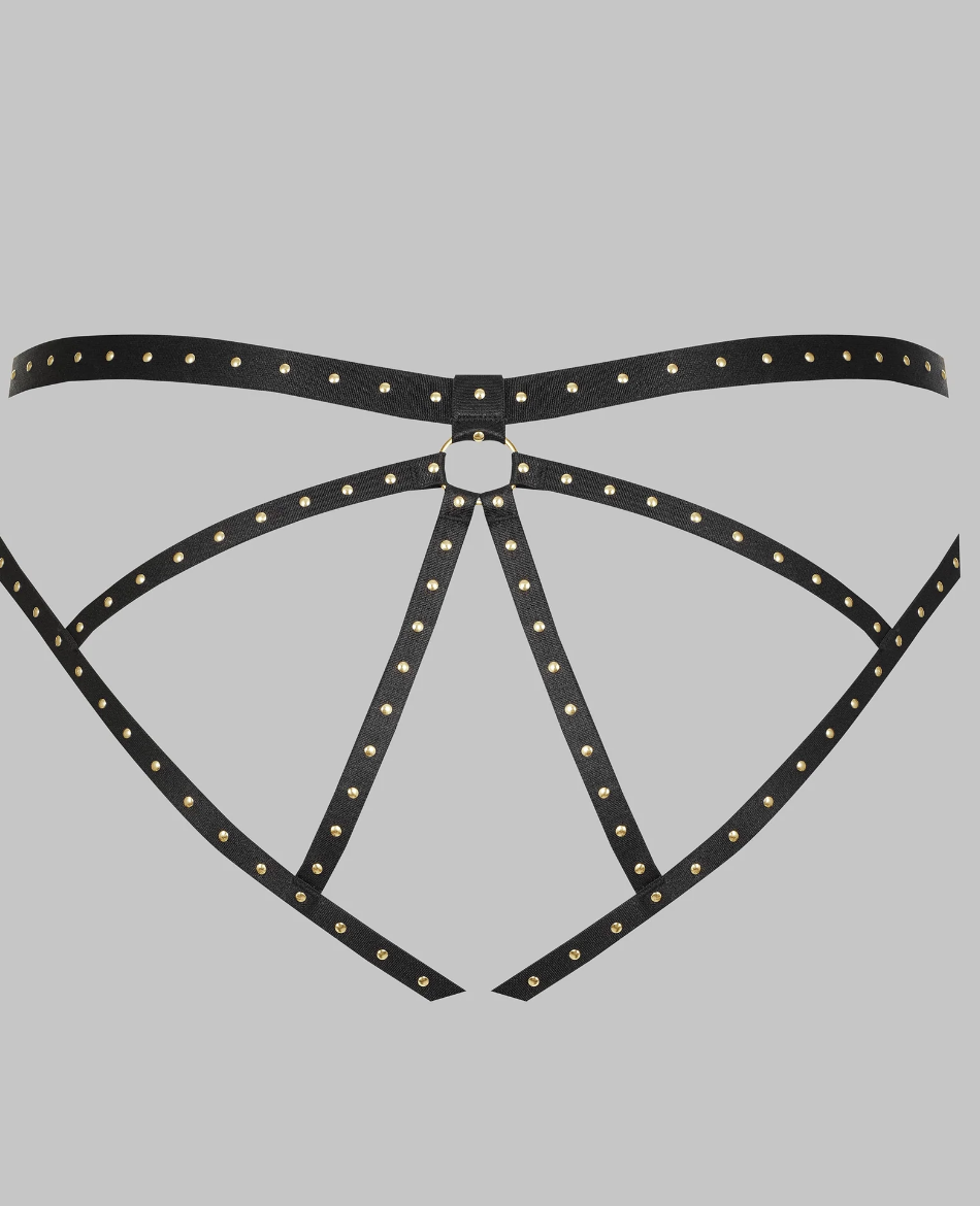 Scandale Studded Open Panty 564377-Seductive Accessories-Scandale-Anna Bella Fine Lingerie, Reveal Your Most Gorgeous Self!