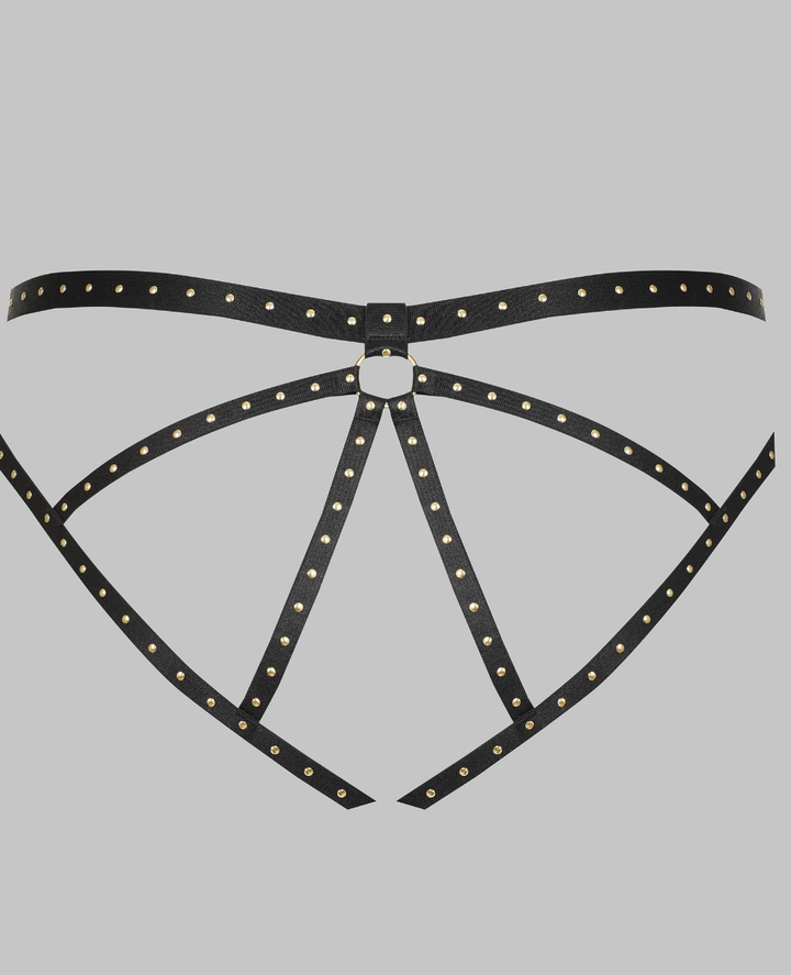 Scandale Studded Open Panty 564377-Seductive Accessories-Scandale-Anna Bella Fine Lingerie, Reveal Your Most Gorgeous Self!