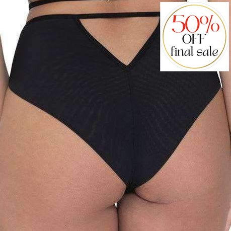 Scantilly Black Magic High Waist Brazilian ST007217-Anna Bella Fine Lingerie-Black-Small-