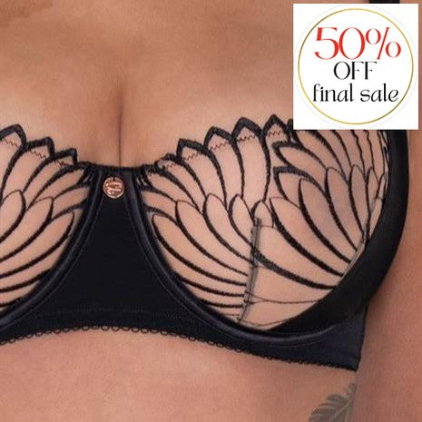 Scantilly Fallen Angel Balcony Bra-Anna Bella Fine Lingerie-Black-34-F