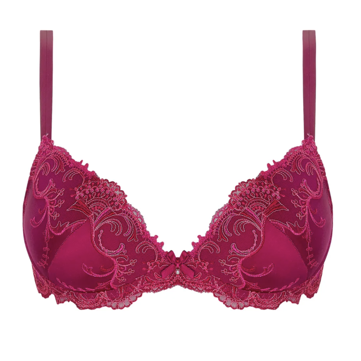Lise Charmel Splendeur Soie in Splendeur Carmin ACC8580-Anna Bella Fine Lingerie-Splendeur Platine-32-B
