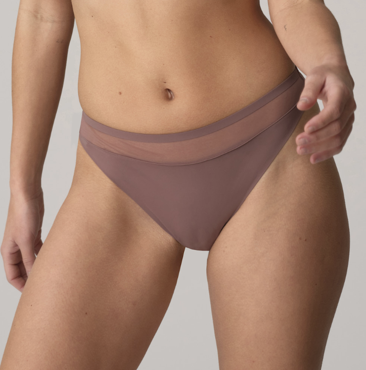 Marie Jo Louie Thong 0622090 in Satin Taupe