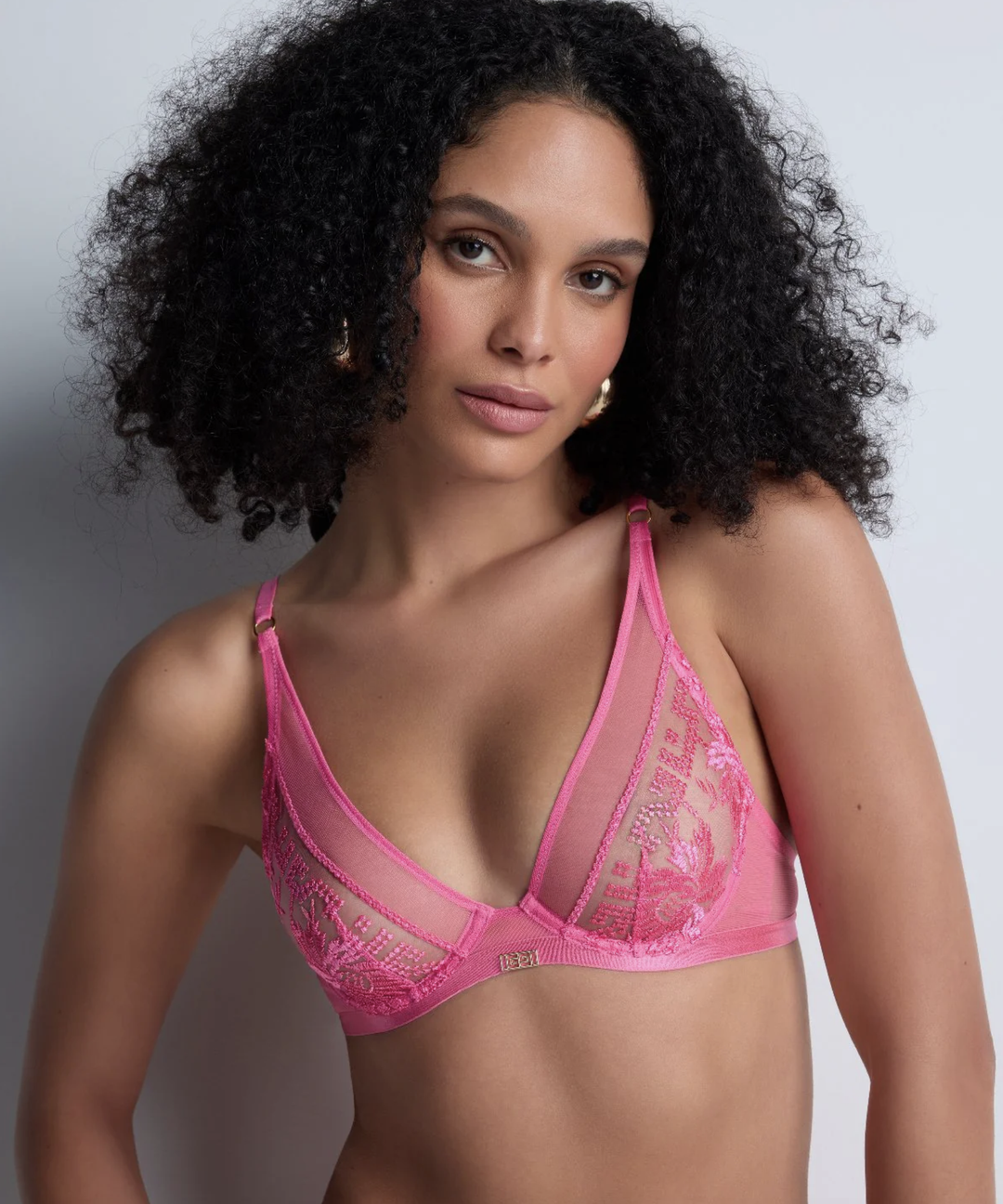 Aubade Rules of Attraction Triangle Bra in Exciting Pink 4BF12